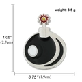 Broche de esmalte con forma de bomba con medidas y peso para decoración de bolsos - Estilo Forma de Bomba (A00669)