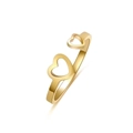 Heart-shaped Ring [gold] / Adjustable Opening