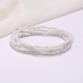Handmade multi-layered white seed bead waist chain for beach and summer styles - #12(White)