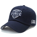 Cappellino da baseball in cotone blu scuro con ricamo vintage New York 1985 3D - Blu Notte