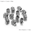 Détails macro de perles d'espacement de 8x9mm en alliage argenté antique pour bijoux DIY - Style 7-Relief Trèfle à Quatre Feuilles (AC0541) / Ensemble de 20 Pièces