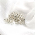 Cierres de pendientes plateados con inserción de silicona para joyería artesanal - Cierre de Pendiente de Silicona (1 pza) / Plateado