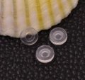 Topes de silicona transparente para pendientes y accesorios de bricolaje - Almohadilla Antidolor de Clip de Tornillo / Regular / Transparente