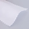 Soft white microfiber polishing cloth with zigzag edges for cleaning silver jewelry - Single Piece / White