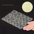 Languettes adhésives pour ongles en versions transparente et jaune pour faux ongles - Colle Double Face en Gelée Jaune / 24 Pièces/Paquet