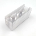 Clear plastic trays for eyelash packaging with rectangular grooves for 50pcs sets - 50Pcs Plane Shape Trays