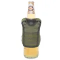 Tactisch flessenvest in olijfgroen nylon met MOLLE-systeem voor drankfles decoratie - Groen