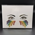 Rainbow teardrop rhinestone face jewels stickers for eye makeup decoration - Model 1054