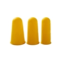 Set di 3 protezioni per dita in silicone giallo taglie S M L per tagli e ferite - Set da 3 (L/M/S uno per tipo) / Giallo