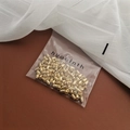 Chiusure per orecchini in oro sfuse con anima in silicone in busta hyacinth - Chiusure per Orecchini Regolari (100 pz) / Oro