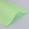 Light green microfiber polishing cloth for jewelry with serrated edges for cleaning - Single Piece / Green