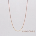 Gold stainless steel cable chain necklace base for DIY bohemian stone pendants - Chain Only (Without Pendant)-Cable Chain (SN21101601)