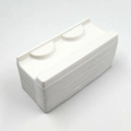 Single white plastic false eyelash tray insert with precision grooves for 50pcs sets - 50Pcs Large White Trays