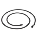 Collana a catena a serpente in acciaio inossidabile nero con chiusura a moschettone - Larghezza 3mm (KN203519-Z) / Nero