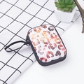 Monedero cuadrado de hojalata con estampado de leopardo y correa de muñeca negra - Estilo 10-Leopardo Marrón