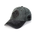 Berretto da baseball in cotone lavato con patch foglia d'acero e ricamo Canada - M (56-58cm) / Grigio Antracite