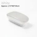 Spazzola da bucato bianca con setole rigide e manico in plastica misura 13x6x4cm - Bianco