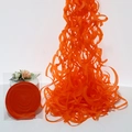 Vibrant orange spiral paper streamer for festive wedding and birthday party decoration - Orange