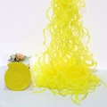 Vibrant bright yellow spiral hanging streamers for festive wedding and birthday party decorations - Bright Yellow