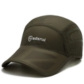 Berretto da baseball verde oliva scuro a rapida asciugatura con fori traspiranti - Regolabile / Verde Militare