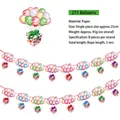 Detail of 3-meter animal party bunting with colorful balloon and gift box paper cutouts - Cartoon Balloon (Z11)