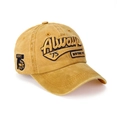 Berretto da baseball in cotone giallo senape slavato con ricamo New York City - M(56-58cm) / Giallo