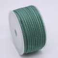 3mm dark green pineapple braided cord on white spool for jewelry and DIY bracelet making - Dark Cyan