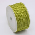 3mm pineapple texture braided rope on white spool in grass green color for DIY jewelry - Fruit Green