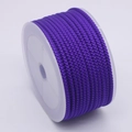 Deep purple 3mm pineapple braided cord roll for DIY jewelry making and bracelets - Purple Lotus