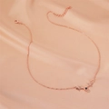 Close-up of rose gold elk antler necklace with projection stone on silk background - Rose Gold Antler Projection Style (0198)