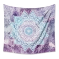 Bohemian mandala wall tapestry in vibrant purple and blue watercolor dreamcatcher style - GT111210 / 73X95CM (Cross-border Brushed)