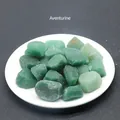 Natural raw Green Aventurine rough crystals displayed in a white ceramic dish - Green Aventurine