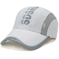 Cappellino da baseball bianco e grigio in mesh con stampa SDSUI SPORT e tessuto traspirante - Bianco