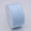 Light blue 3mm pineapple braided cord on white spool for DIY jewelry bracelet making - Light Blue