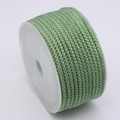 Cordon tressé vert clair de 3mm sur bobine pour création de bijoux DIY et artisanat - Vert Haricot