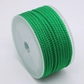 Green 3mm braided cord on spool for DIY jewelry making and handmade crafts - Green