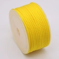 Bright yellow 3mm braided cord on spool for DIY jewelry making and bracelets - Lemon Yellow