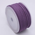 3mm dark purple braided nylon jewelry cord on a roll for DIY bracelet making - Taro Purple