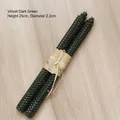 Set of 2 velvet dark green honeycomb beeswax taper candles with twine bow detail - Velvet Dark Green - Honeycomb Texture