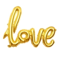 Palloncino in alluminio dorato a forma di love per decorazioni di matrimonio - 108*64cm / Oro Lucido