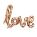 Palloncino LOVE in alluminio oro champagne per decorazioni nuziali e proposte - 108*64cm / Oro champagne