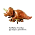Détail d'un ballon dinosaure Triceratops 60x110cm pour décorations de fête - Ballon Tricératops (HY#18CKT)