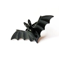 Bague chauve-souris noire gothique vintage avec finition polie pour hommes et femmes - Bague / Noir