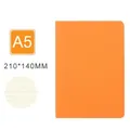 A5 orange lined notebook with 60 pages and rounded corners for students and office - A5 Lined Notebook / Orange