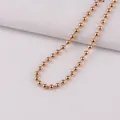 Gouden 3,2 mm metalen ballchain voor sieraden maken en kralenkettingen gepolijste afwerking - 3.2mm / KC Goud
