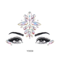 Gemme per viso adesive bianco AB cangianti per decorazione trucco fronte ed occhi - Y0009 Gemme da Viso Rombo Iridescenti