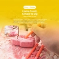 Pink alpaca fossil excavation toy set with orange tools for hands-on digging fun - Llama Dig Kit Single Pack