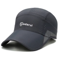 Dark grey quick-dry sports baseball cap with mesh side panels and sdsrul logo - Adjustable / Dark Gray
