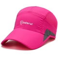 Berretto da baseball sportivo traspirante in rosso rosa con rete a secco rapido - Regolabile / Rosa Rosso