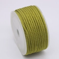 3mm grass green pineapple thread on white plastic spool for DIY jewelry making - Olive Green